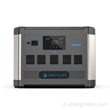 Cambiaggio all&#39;aperto di energia solare portatile 2000w